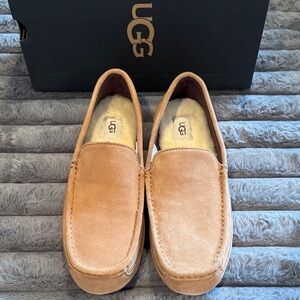 UGG Men's Light Brown Suede Slip-Ons